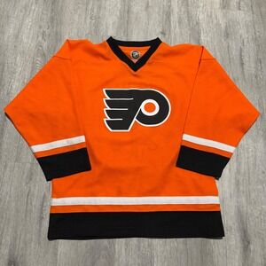NHL Philadelphia Flyers Claude Giroux 28 Jersey Kids Large 14/16 Orange Hockey